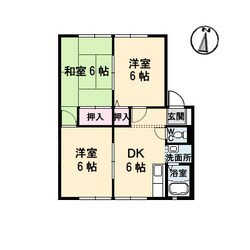 グリーンヒルズ泉川 D棟の物件間取画像